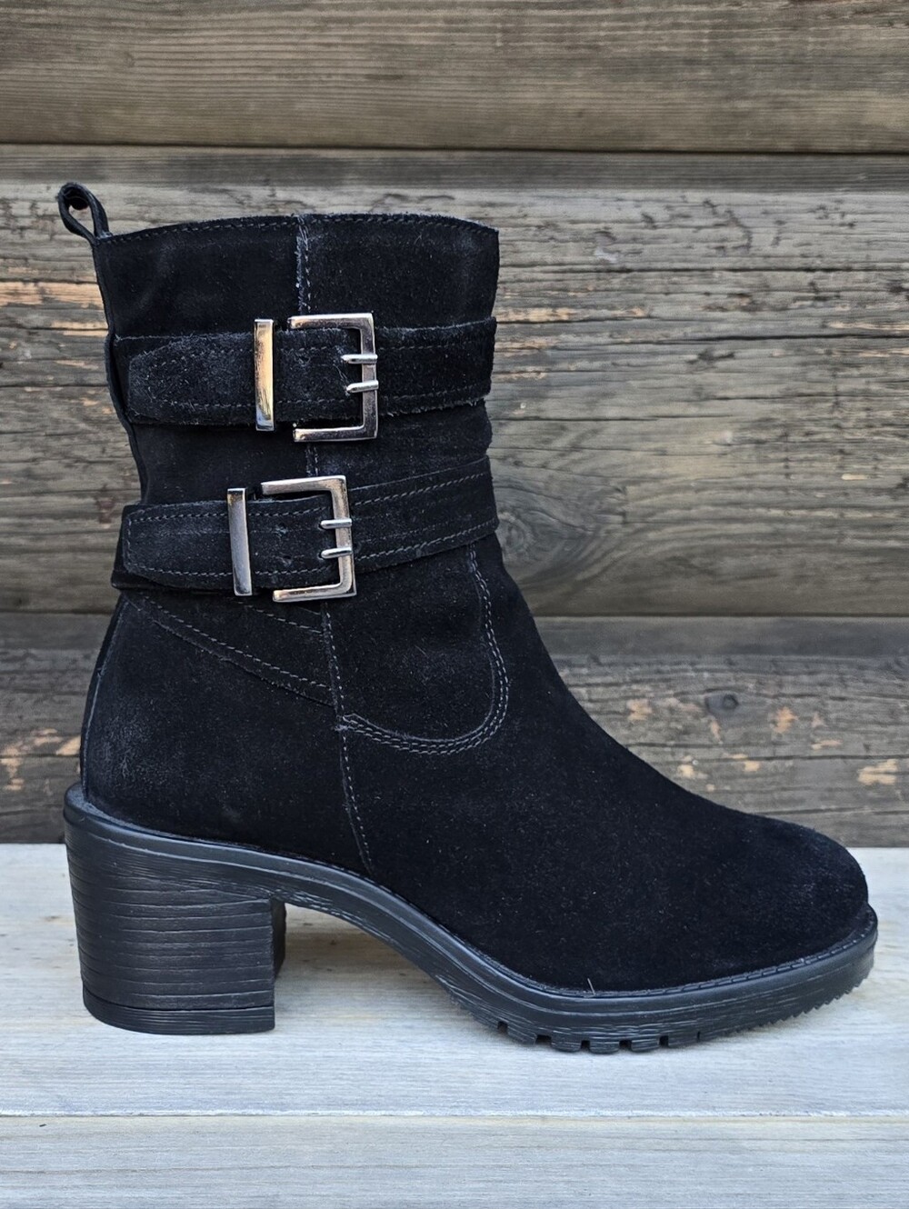 Vintage Foundary Co. Charmaine Boho Moto Minimalist Double Buckle Boot 7M